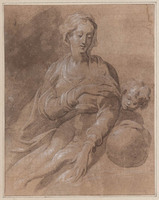K II 059
<br/>
Madonna en Kind met wereldbol
<br/>
<em>Parmigianino (1503-1540) - kopie naar</em>